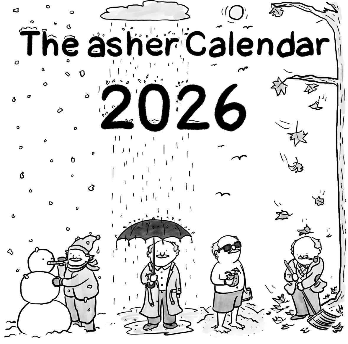 The 2026 asher Wall Calendar