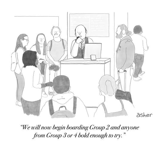 Boarding Groups Art Print