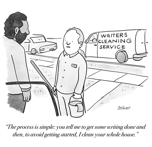 Writers Cleaning Service Art Print