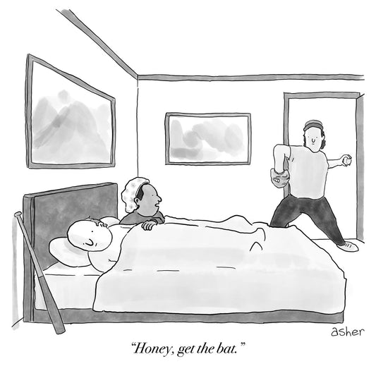 Honey, Get The Bat Art Print