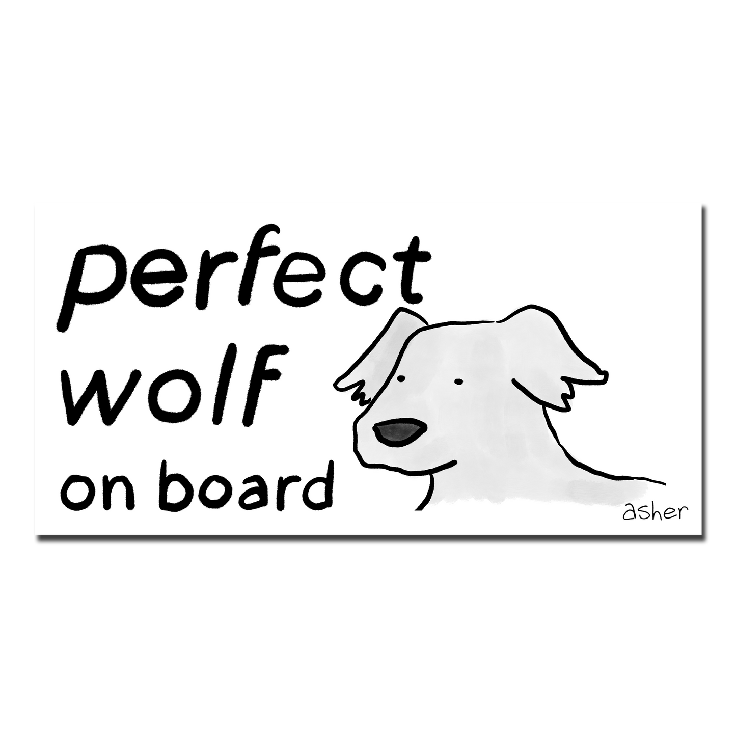 Perfect Wolf Sticker